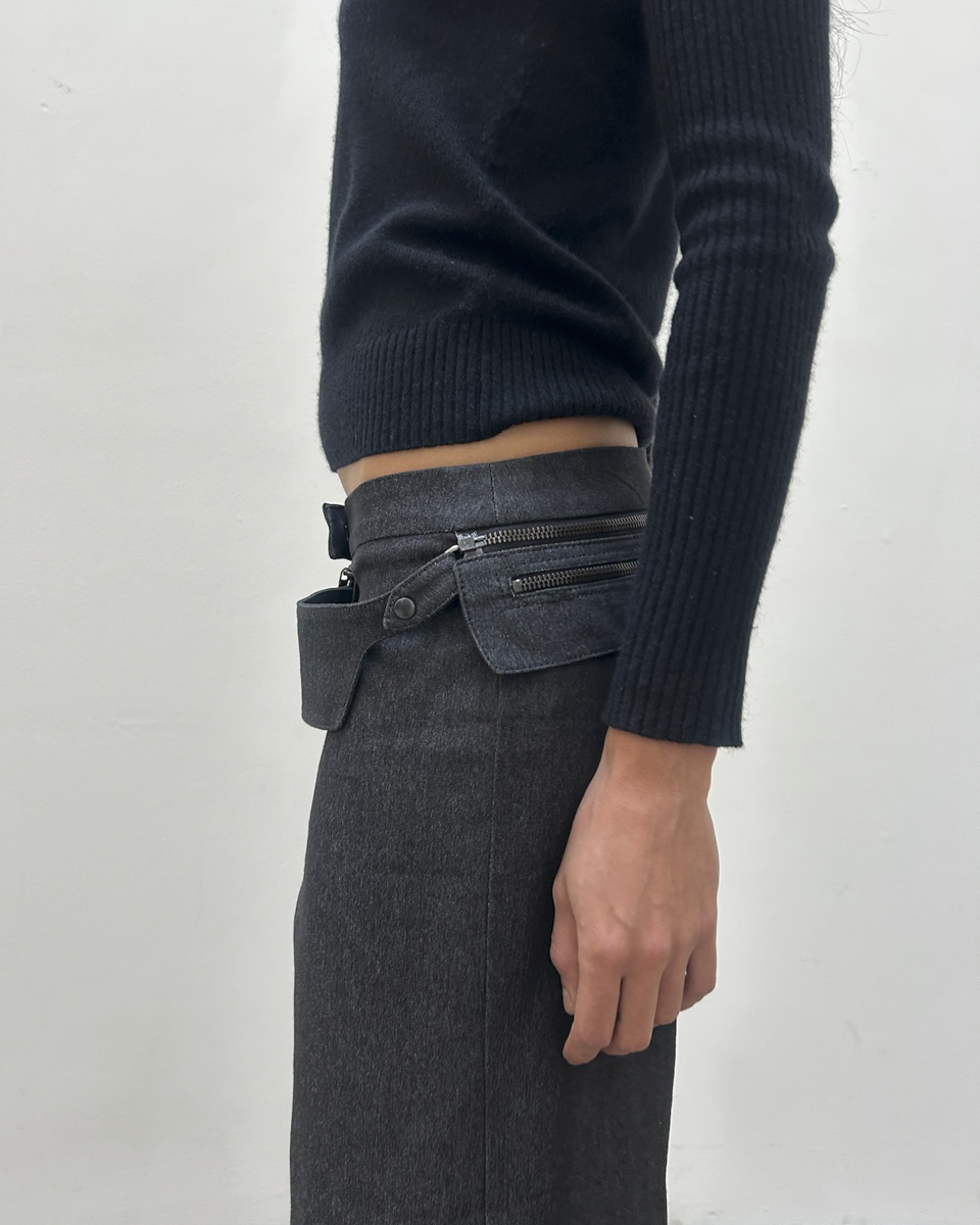 Barbara Bui Zipper Wool Trousers