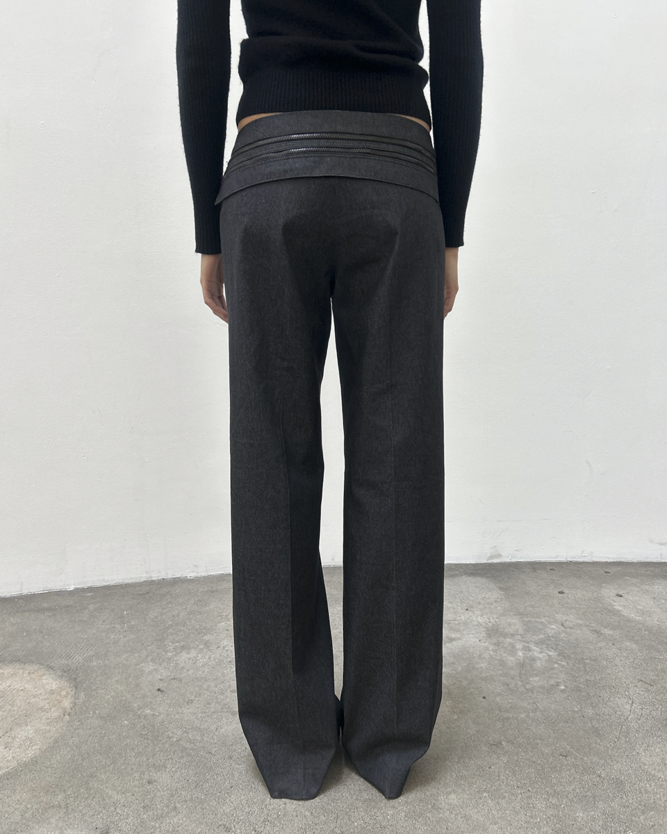 Barbara Bui Zipper Wool Trousers