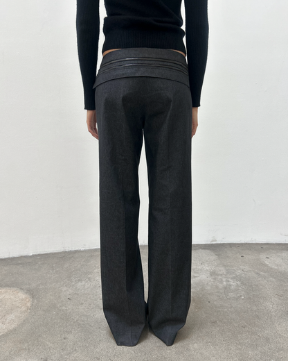 Barbara Bui Zipper Wool Trousers