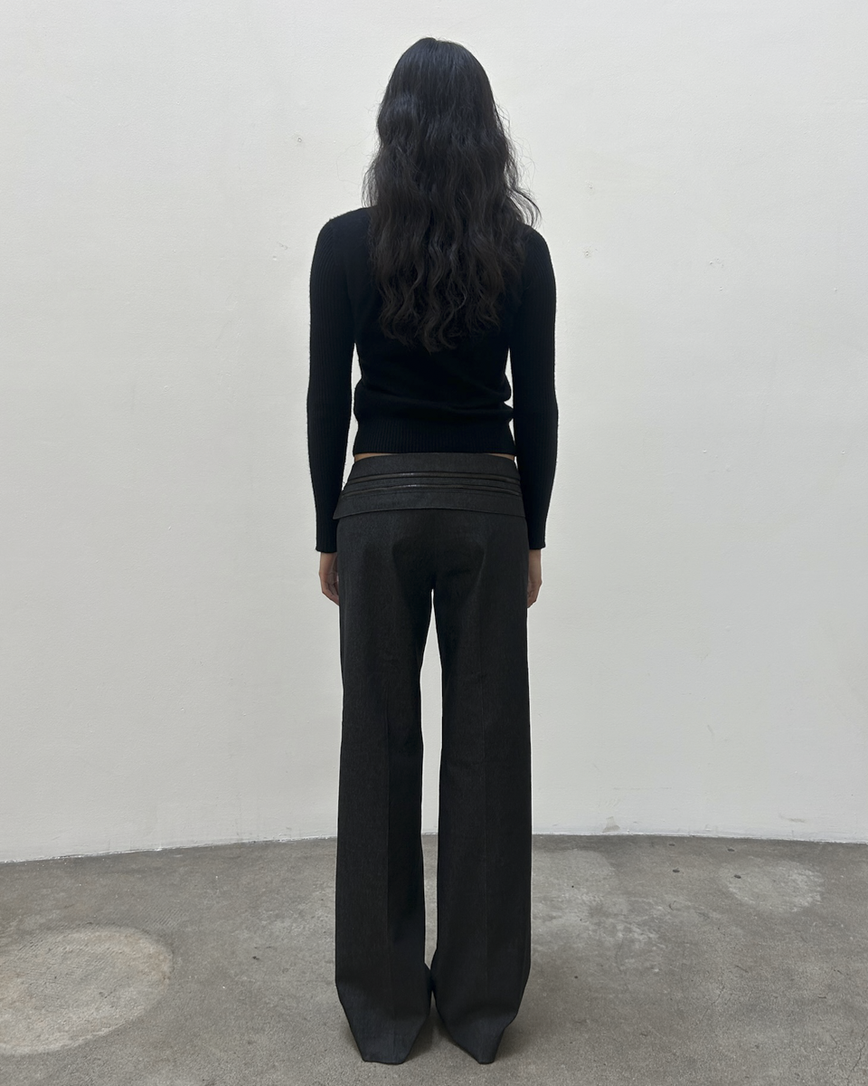 Barbara Bui Zipper Wool Trousers