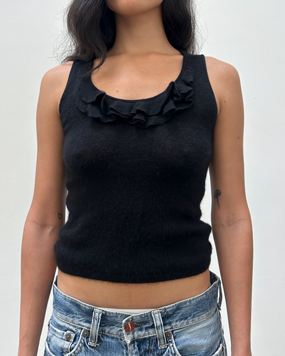 Anna Molinari Cashmere Ruffle Knit