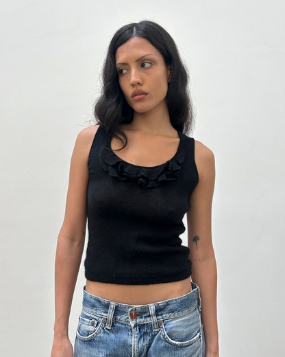 Anna Molinari Cashmere Ruffle Knit