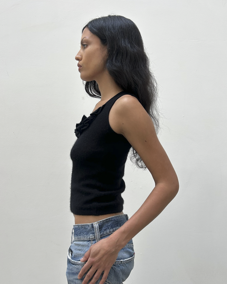 Anna Molinari Cashmere Ruffle Knit