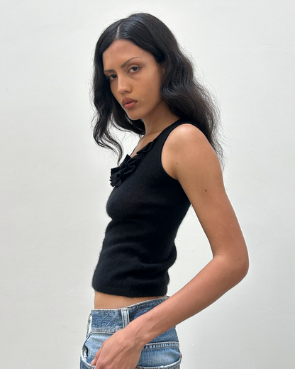 Anna Molinari Cashmere Ruffle Knit