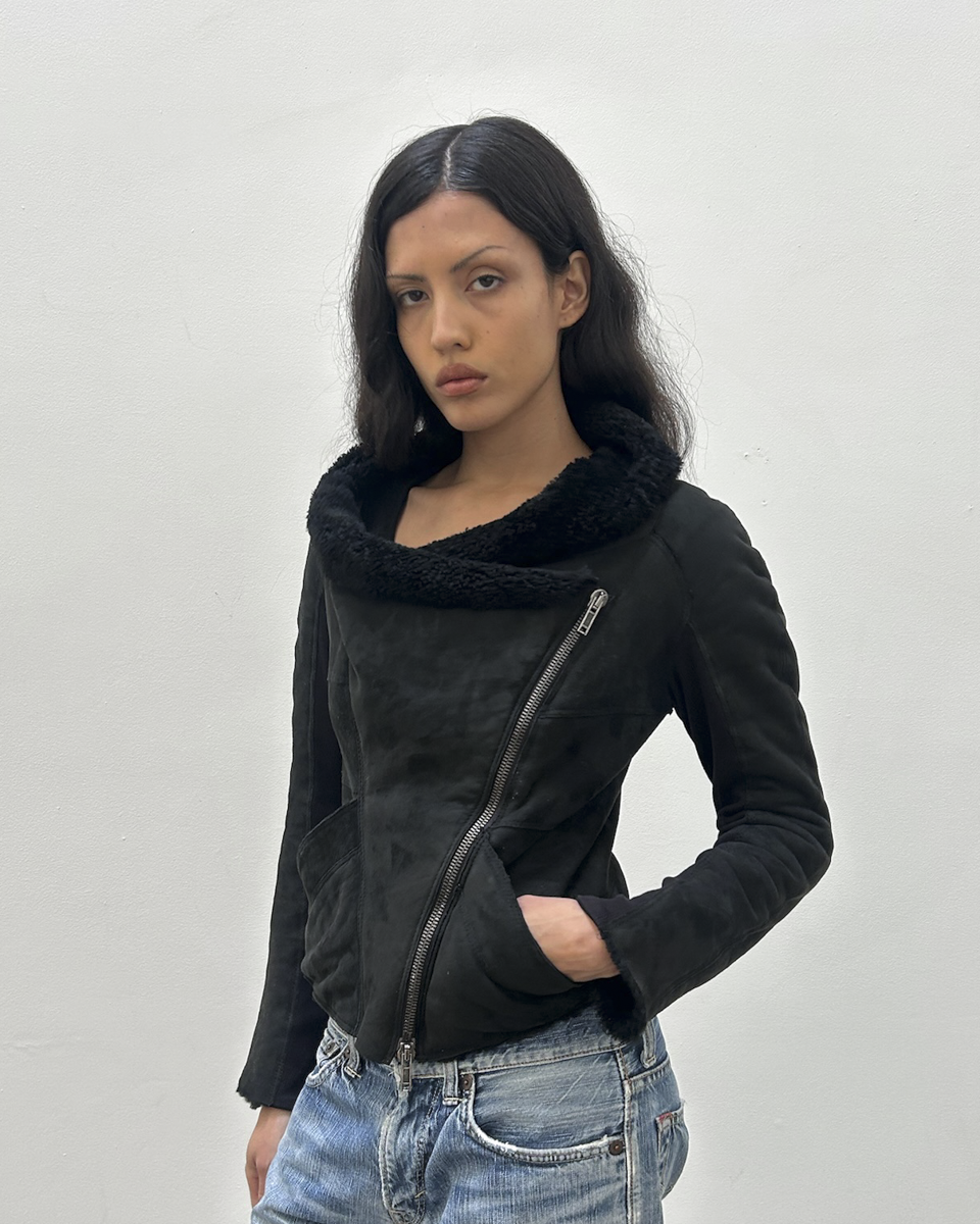 Mouton Faux Shearling Jacket