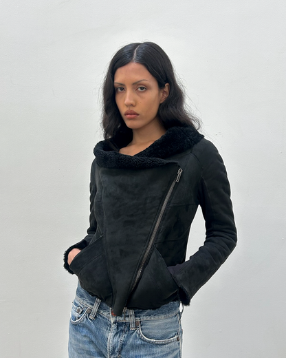 Mouton Faux Shearling Jacket