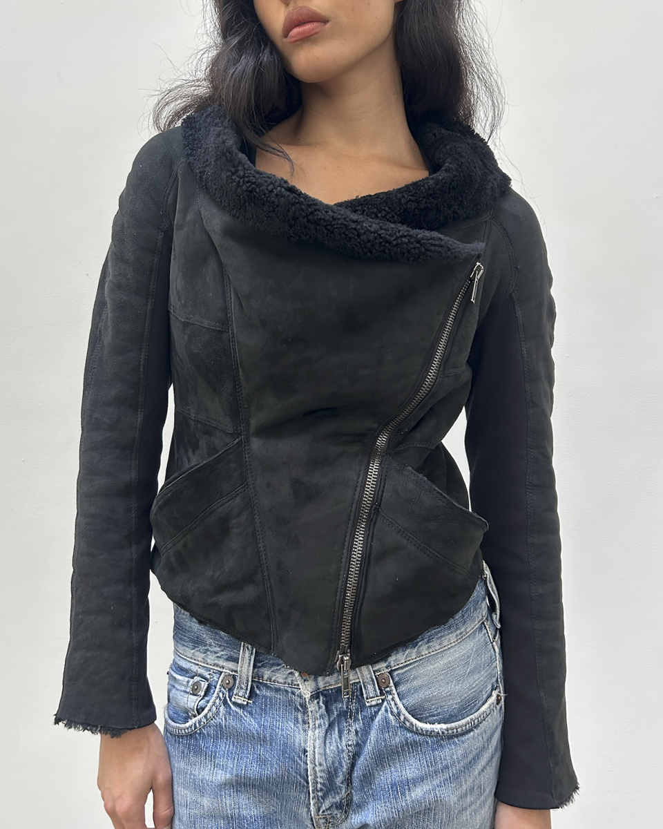 Mouton Faux Shearling Jacket