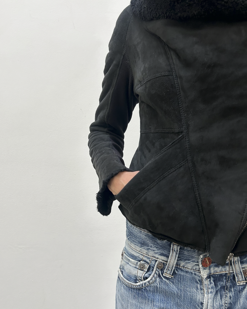 Mouton Faux Shearling Jacket