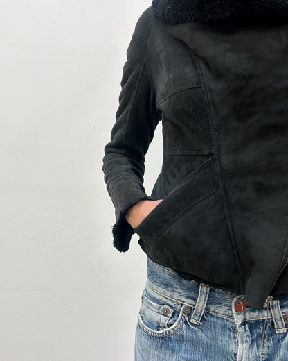 Mouton Faux Shearling Jacket