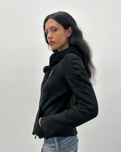 Mouton Faux Shearling Jacket