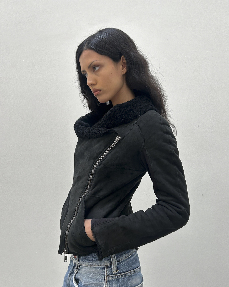 Mouton Faux Shearling Jacket