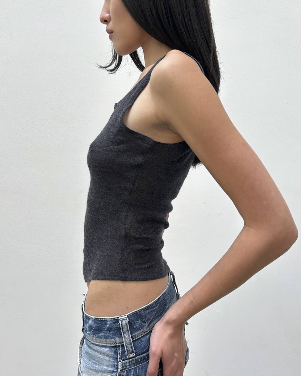 Emporio Armani Wool Knit Tank Top