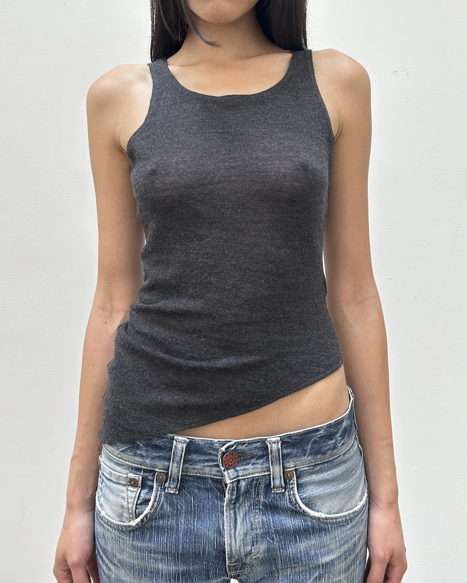 Emporio Armani Wool Knit Tank Top