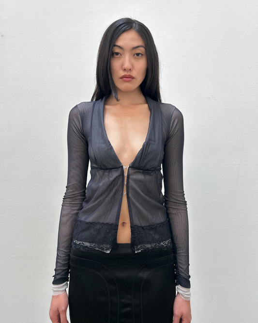 Paola Frani Sheer Blouse