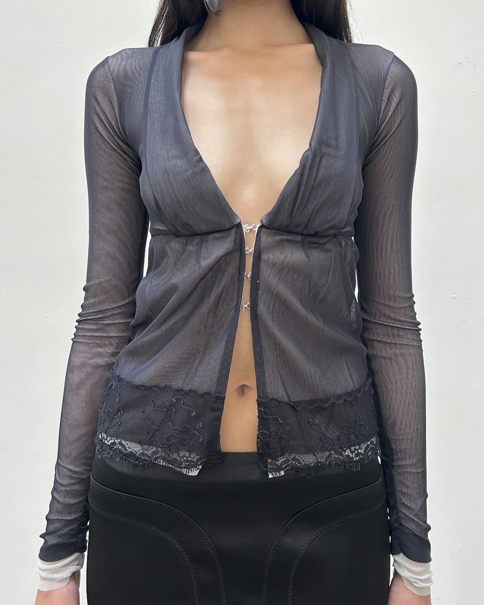 Paola Frani Sheer Blouse