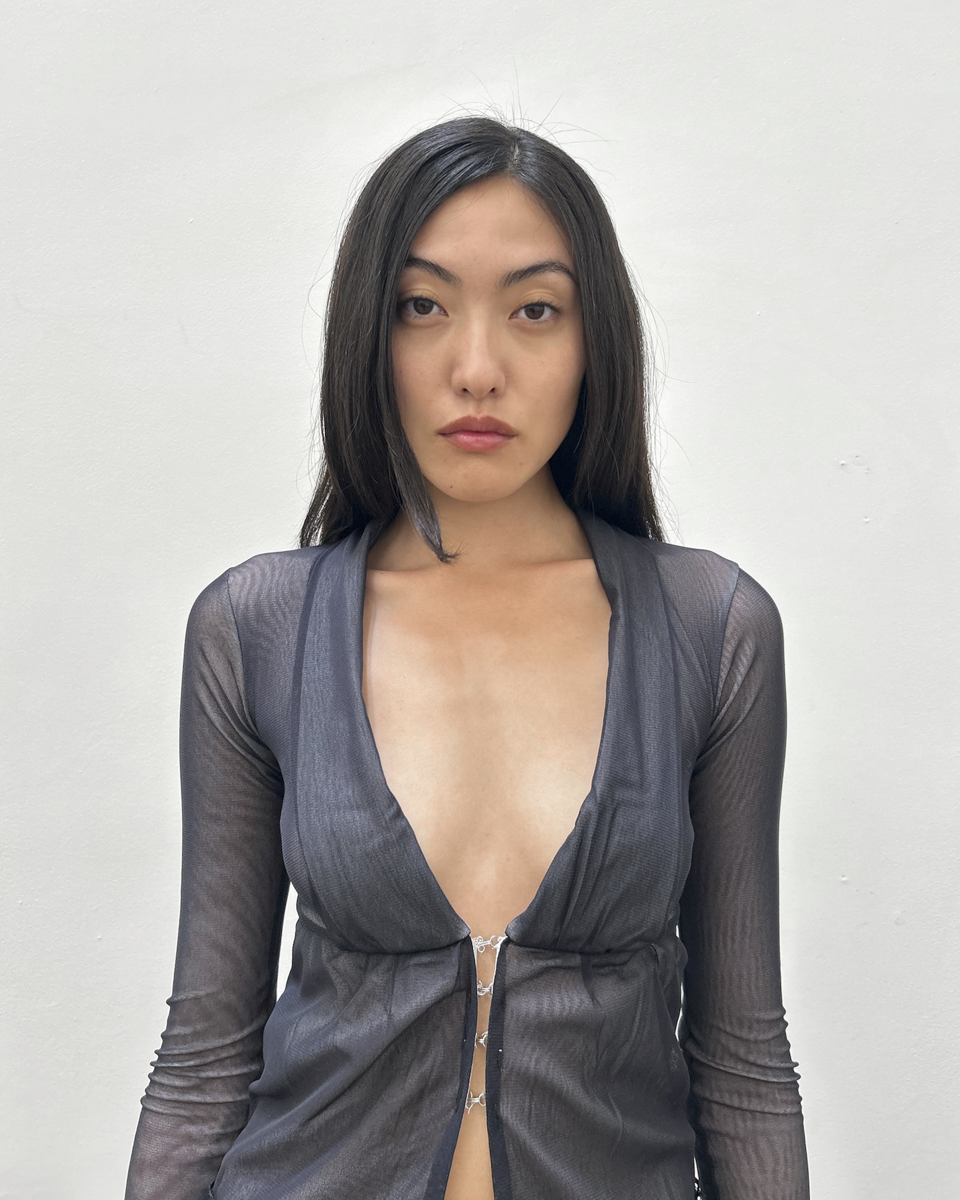 Paola Frani Sheer Blouse