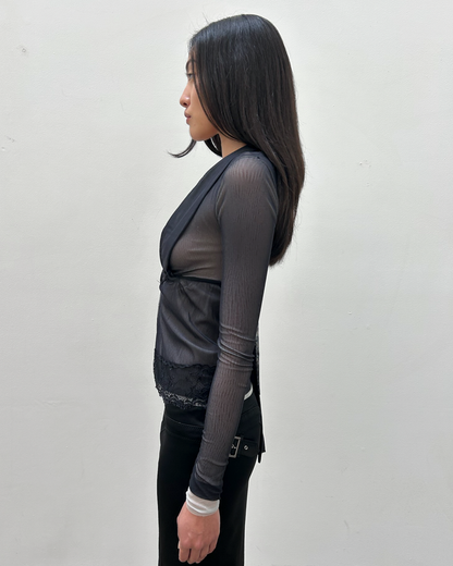 Paola Frani Sheer Blouse