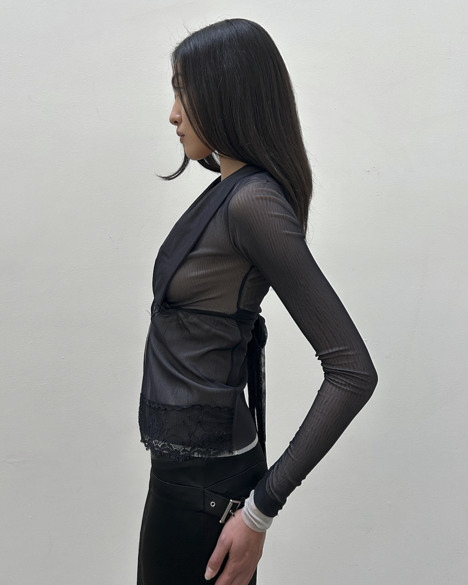 Paola Frani Sheer Blouse