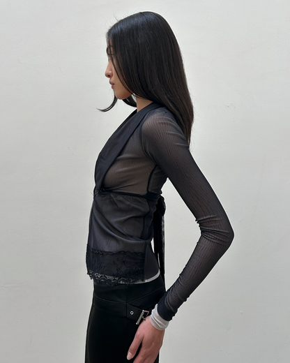 Paola Frani Sheer Blouse