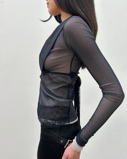 Paola Frani Sheer Blouse