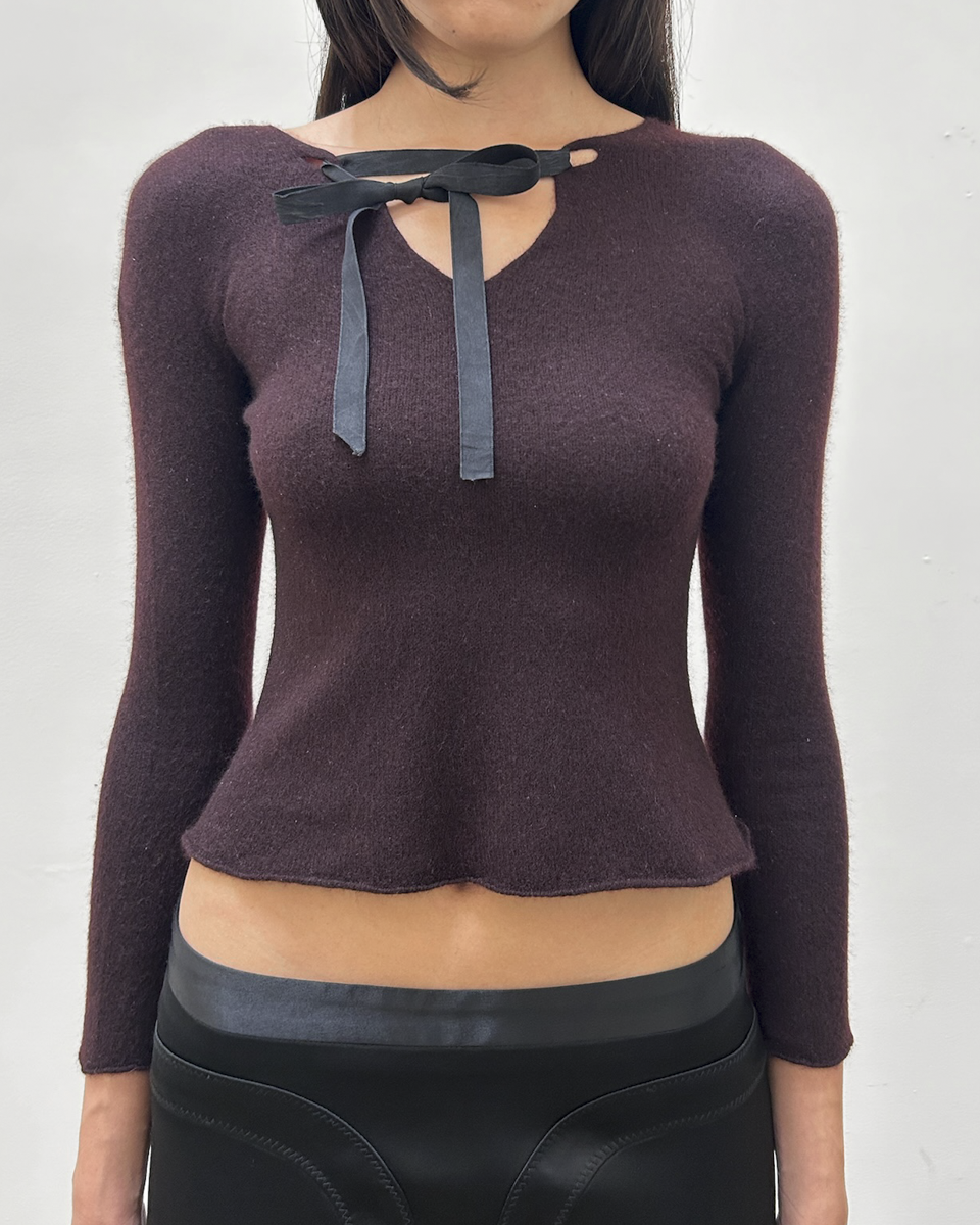 Gucci by Tom Ford Cashmere Ribbon Sweater