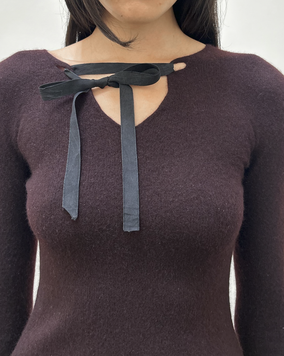Gucci by Tom Ford Cashmere Ribbon Sweater