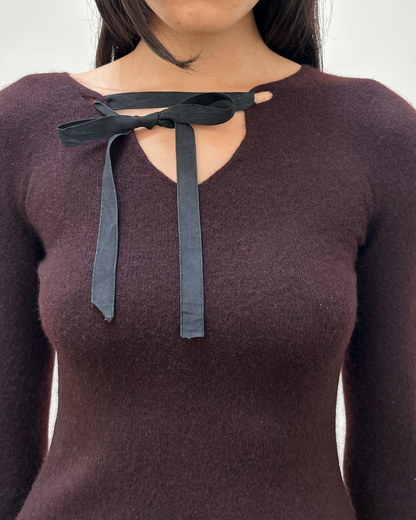 Gucci by Tom Ford Cashmere Ribbon Sweater