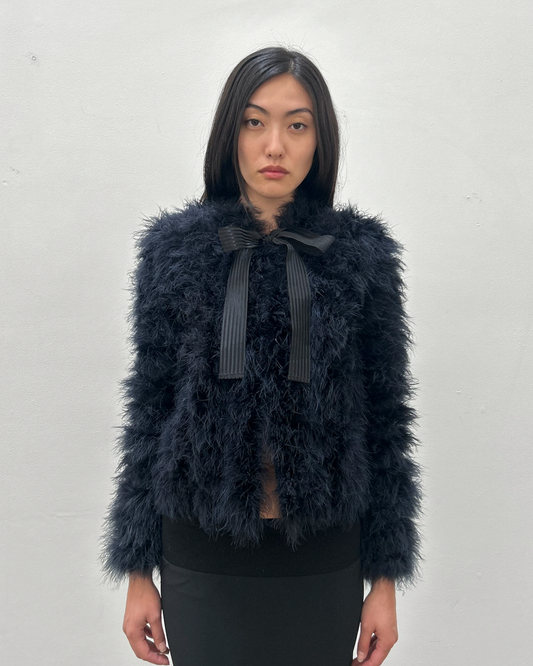 Paola Frani Feather Jacket