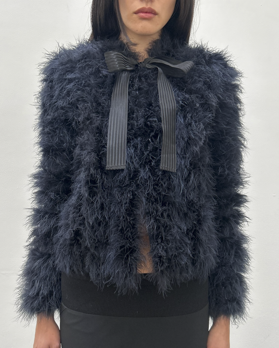 Paola Frani Feather Jacket