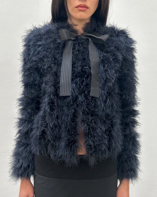 Paola Frani Feather Jacket