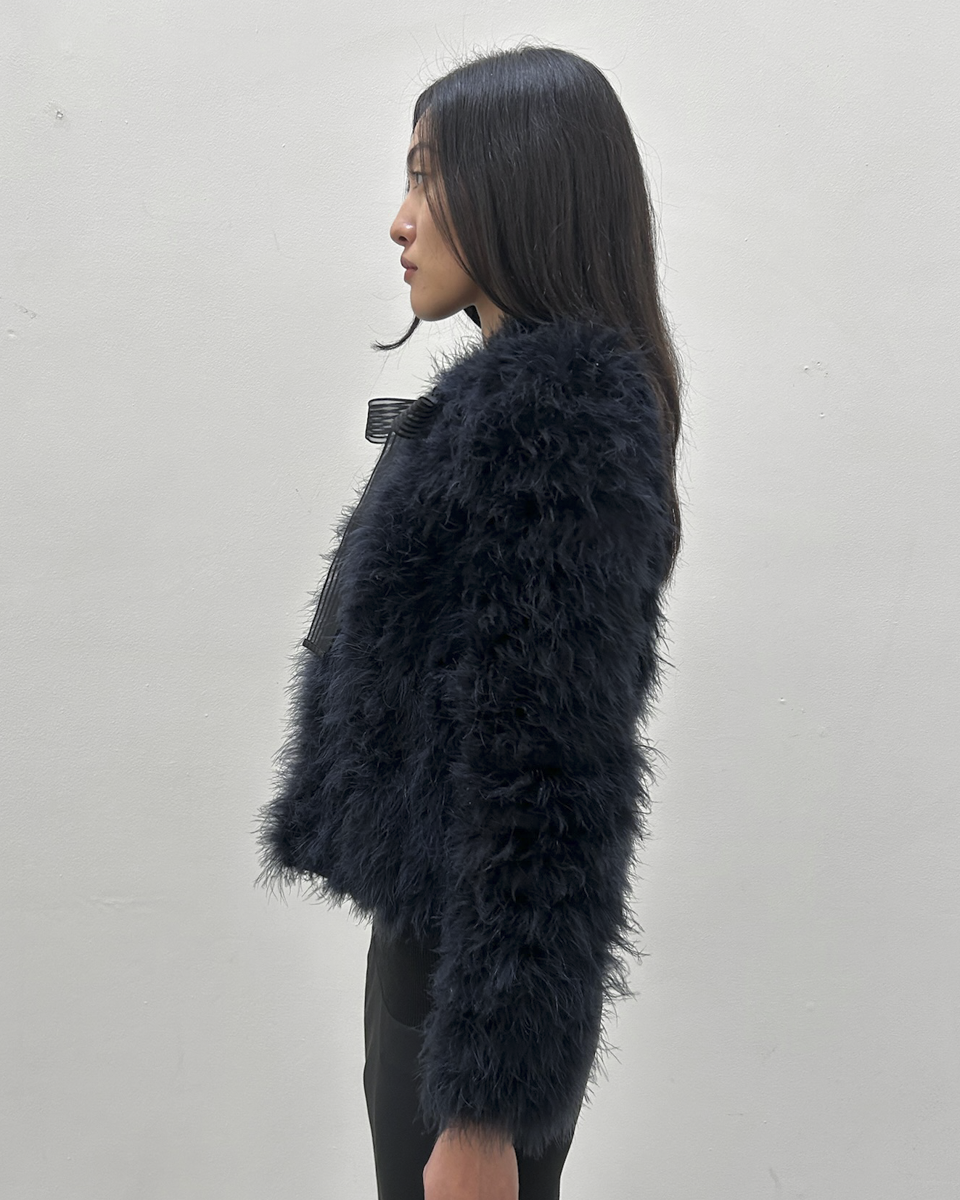 Paola Frani Feather Jacket