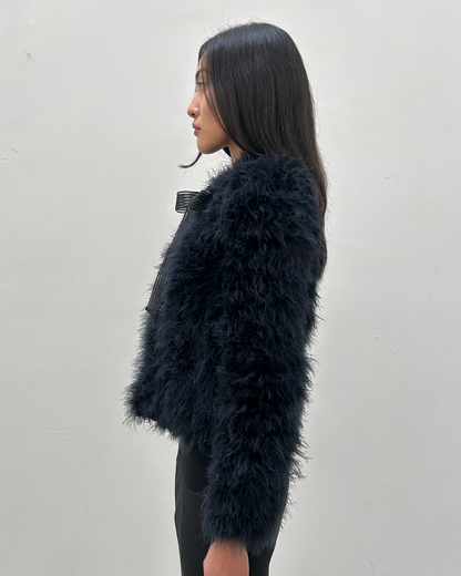 Paola Frani Feather Jacket