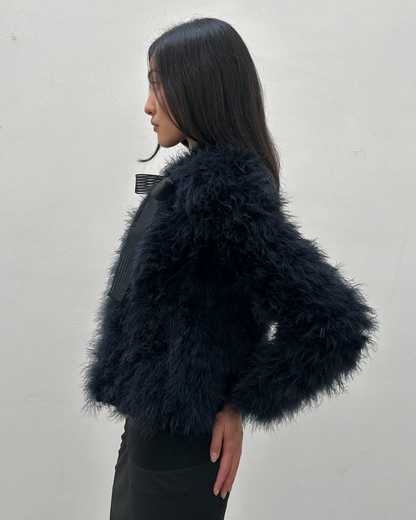 Paola Frani Feather Jacket