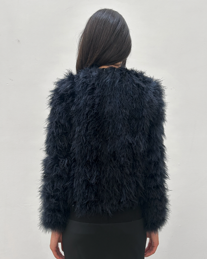 Paola Frani Feather Jacket