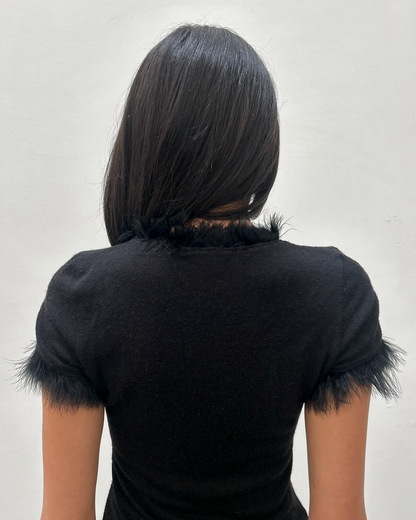 Paola Frani Feather Knit Tunic