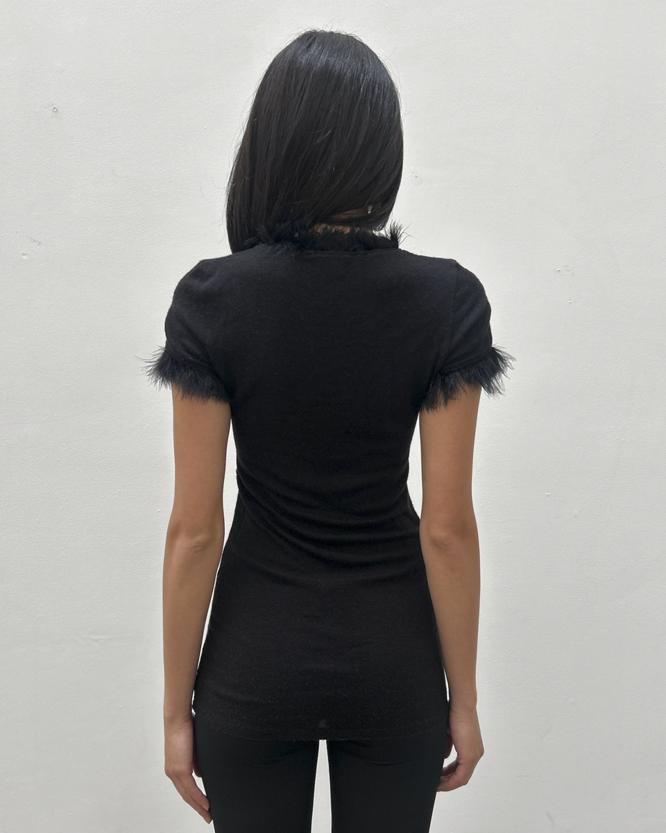 Paola Frani Feather Knit Tunic