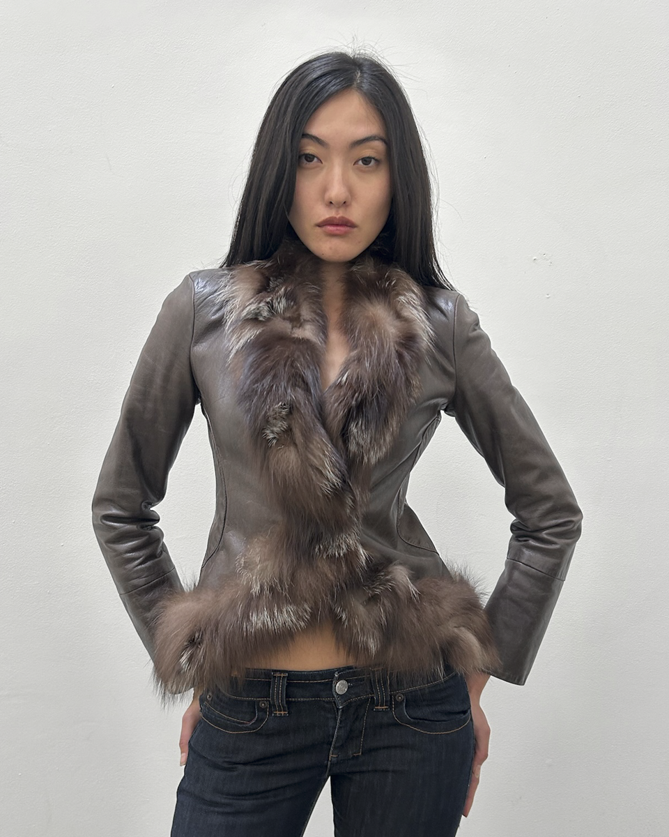 Emporio Armani (2003) Leather & Fur Jacket