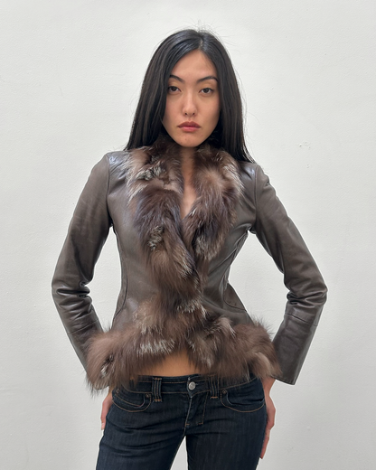 Emporio Armani (2003) Leather & Fur Jacket
