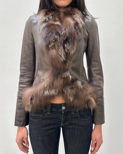 Emporio Armani (2003) Leather & Fur Jacket