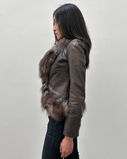 Emporio Armani (2003) Leather & Fur Jacket