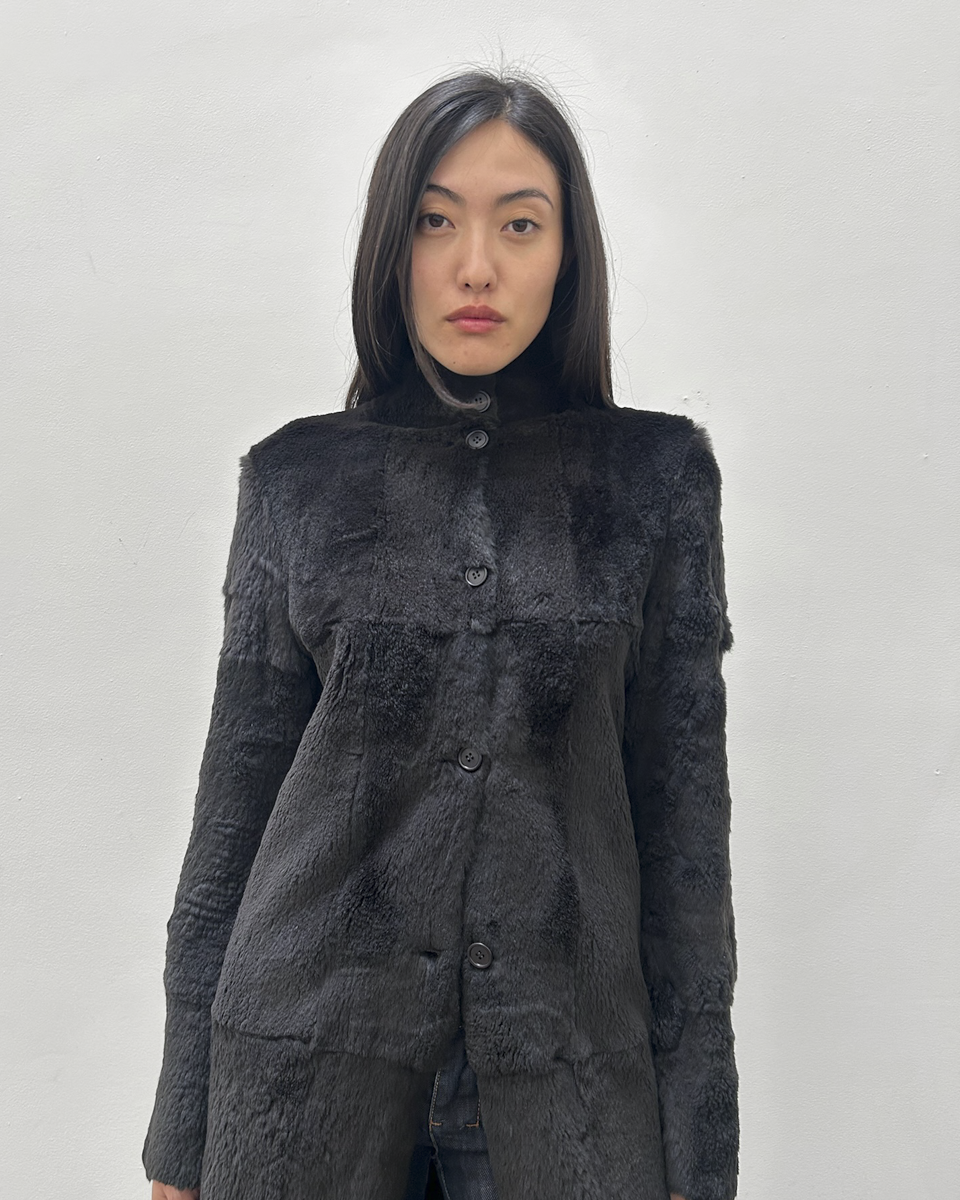Costume National Shearling Fur Coat