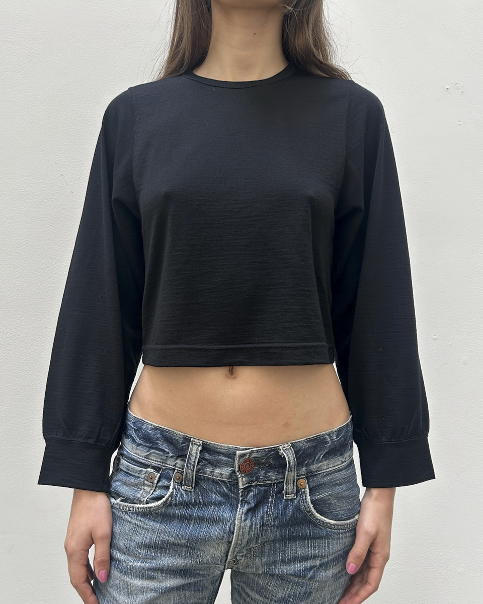 Comme des Garçons FW1993 Cropped Crew Neck Top
