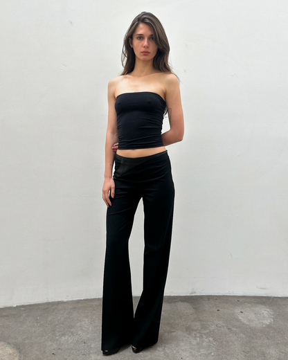 Barbara Bui Leather Accent Trousers