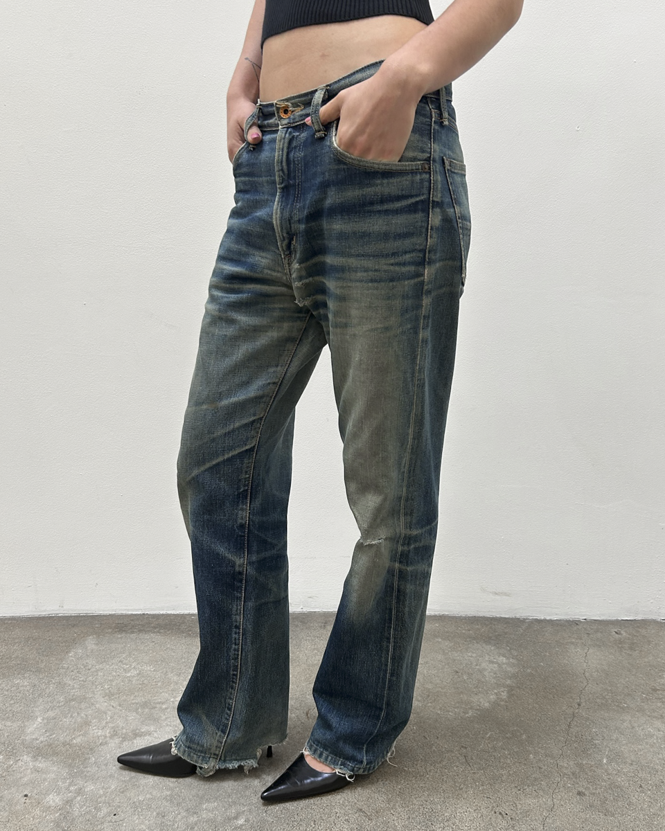 Edwin 505 Selvedge 29/33 Distressed Denim