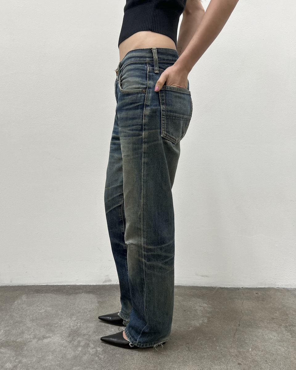 Edwin 505 Selvedge 29/33 Distressed Denim