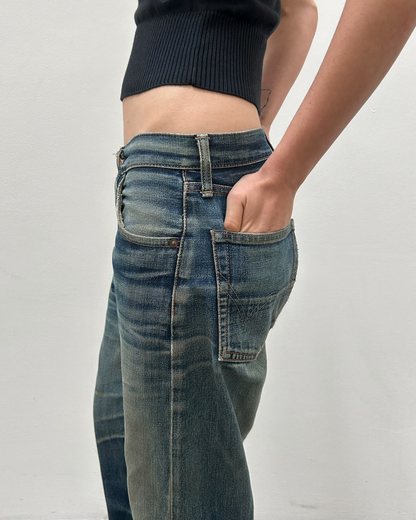 Edwin 505 Selvedge 29/33 Distressed Denim