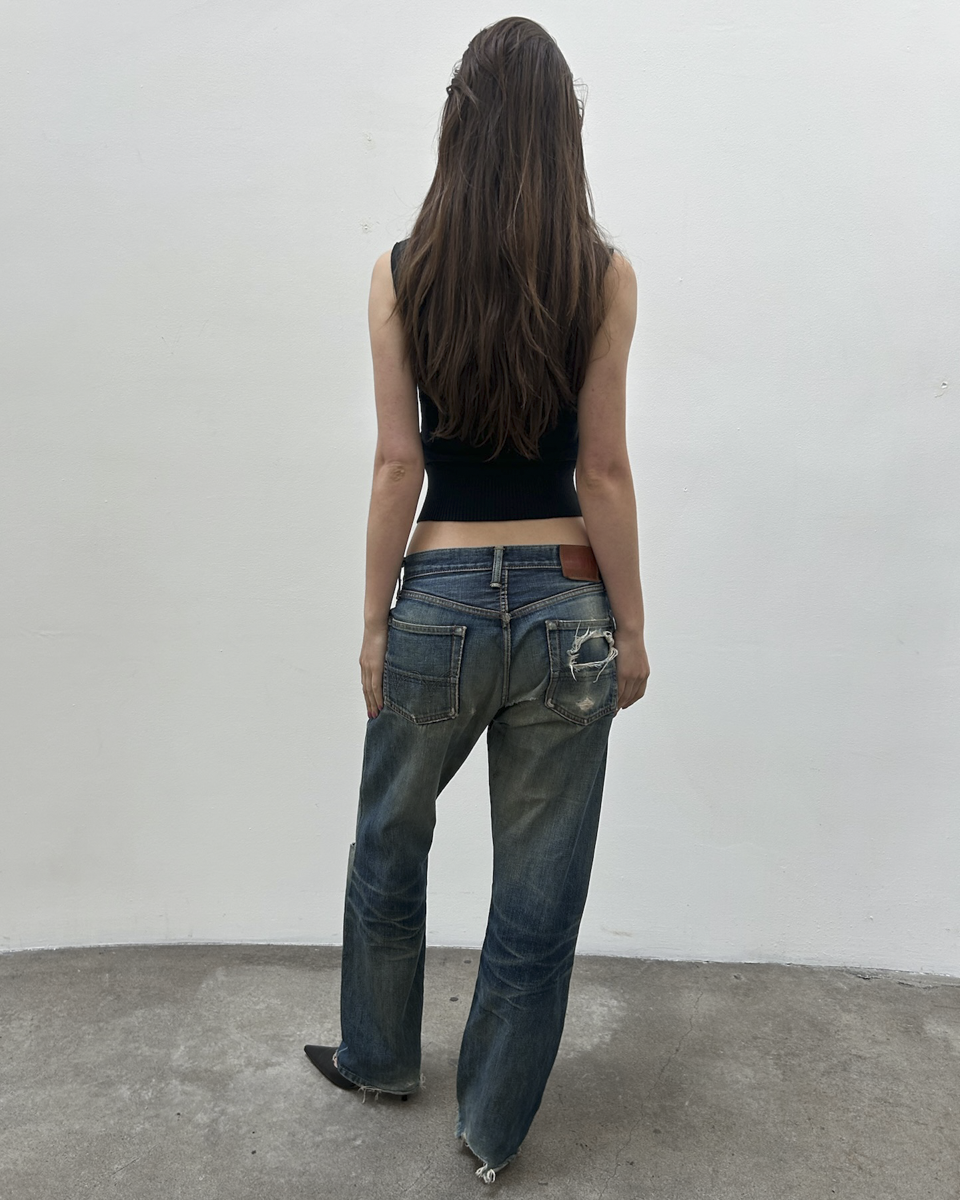 Edwin 505 Selvedge 29/33 Distressed Denim