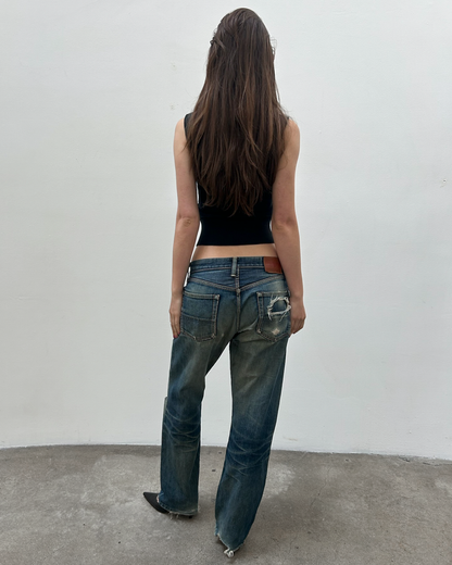 Edwin 505 Selvedge 29/33 Distressed Denim