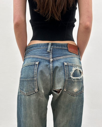 Edwin 505 Selvedge 29/33 Distressed Denim