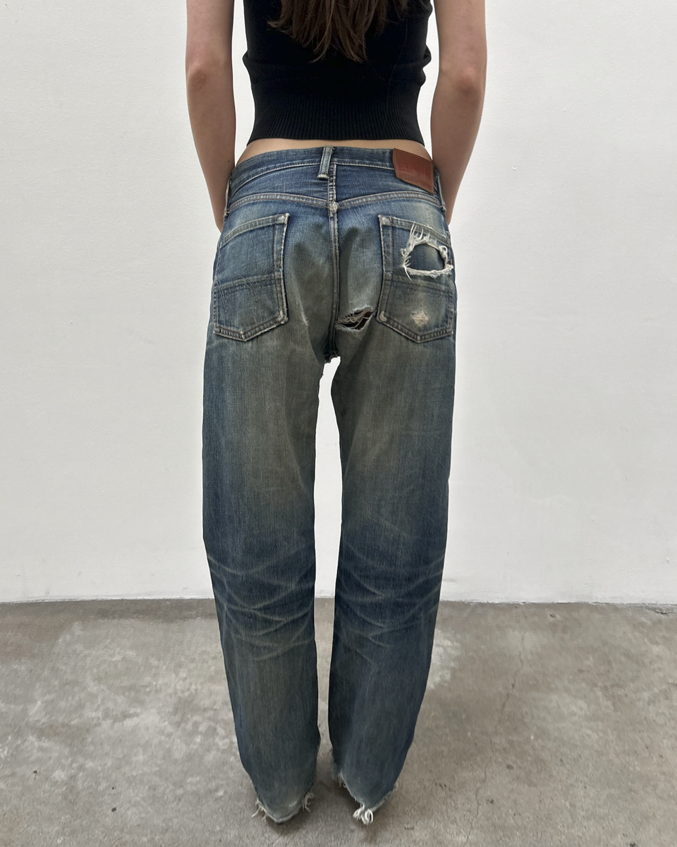 Edwin 505 Selvedge 29/33 Distressed Denim